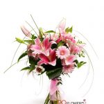 Sweet Birthday - Gerberas and Lilies Bouquet 7306 - send-flowers-to-vietnam-230321